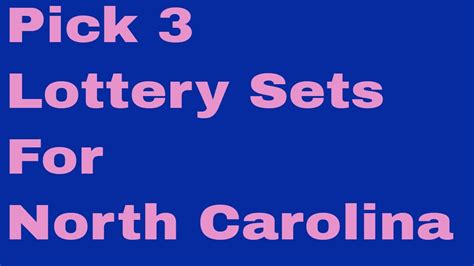 Select one of the options below to see past results, check your numbers, get predictions and more for the North Carolina Pick 3 Midday game. Today's Lottery Predictions for the North Carolina Pick 3 Midday Pick 3 lottery. Use the grid to find the your next lottery numbers for the North Carolina Pick 3 Midday game.